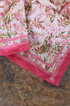 Foulard - Fleur Rose Clair 50Cm