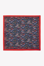 Foulard - Fleuri Bleu 50Cm