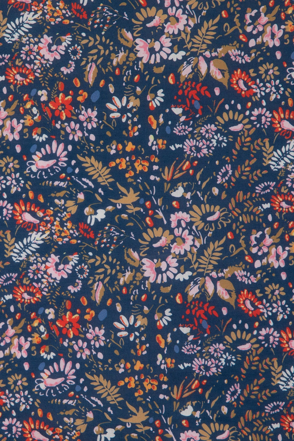 Foulard - Fleuri Bleu 50Cm