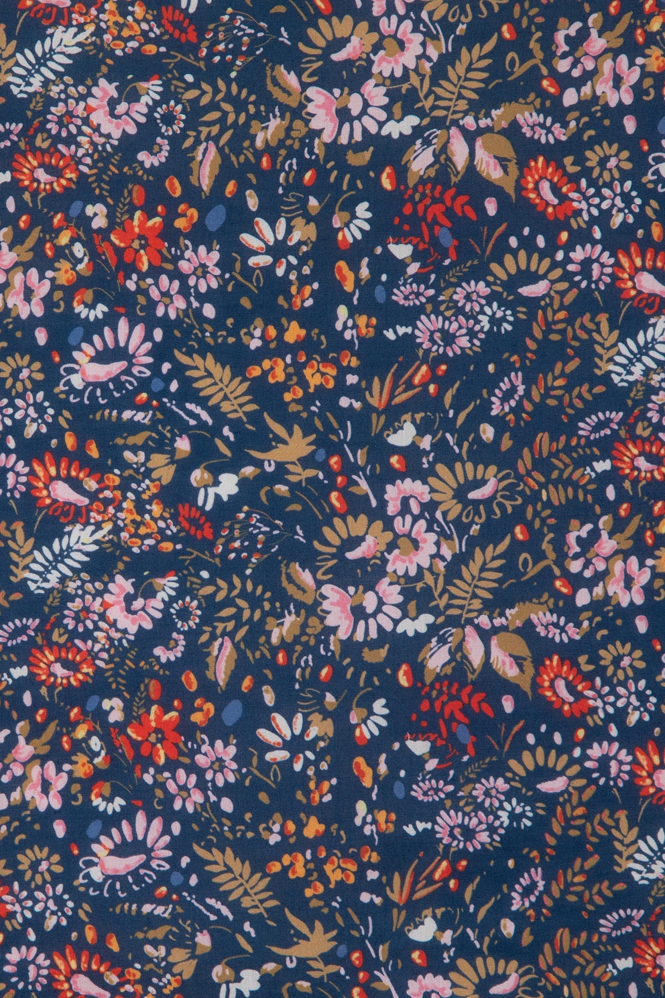 Foulard - Fleuri Bleu 50Cm