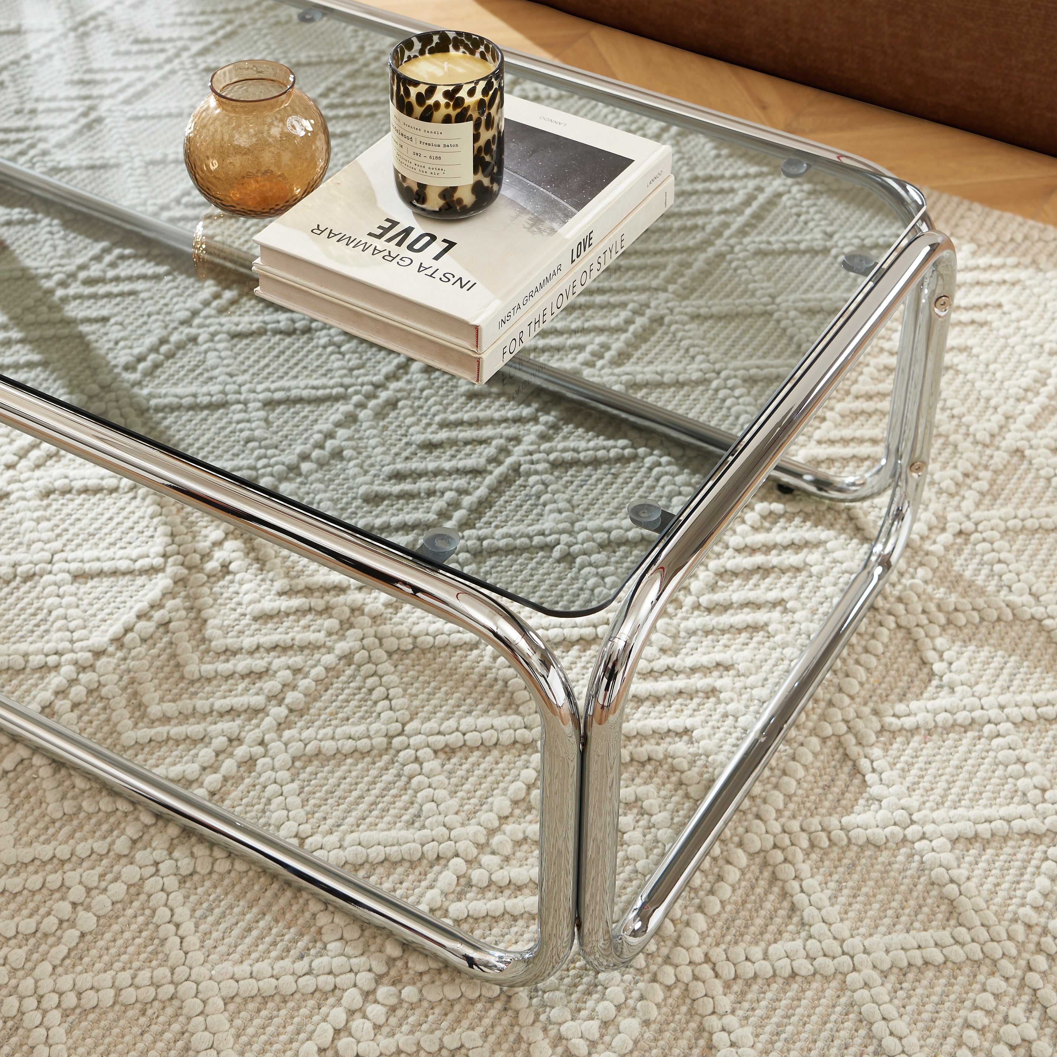 Table Basse Maggy Verre Trempé Noir