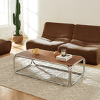 Table Basse Maggy Placage Noyer