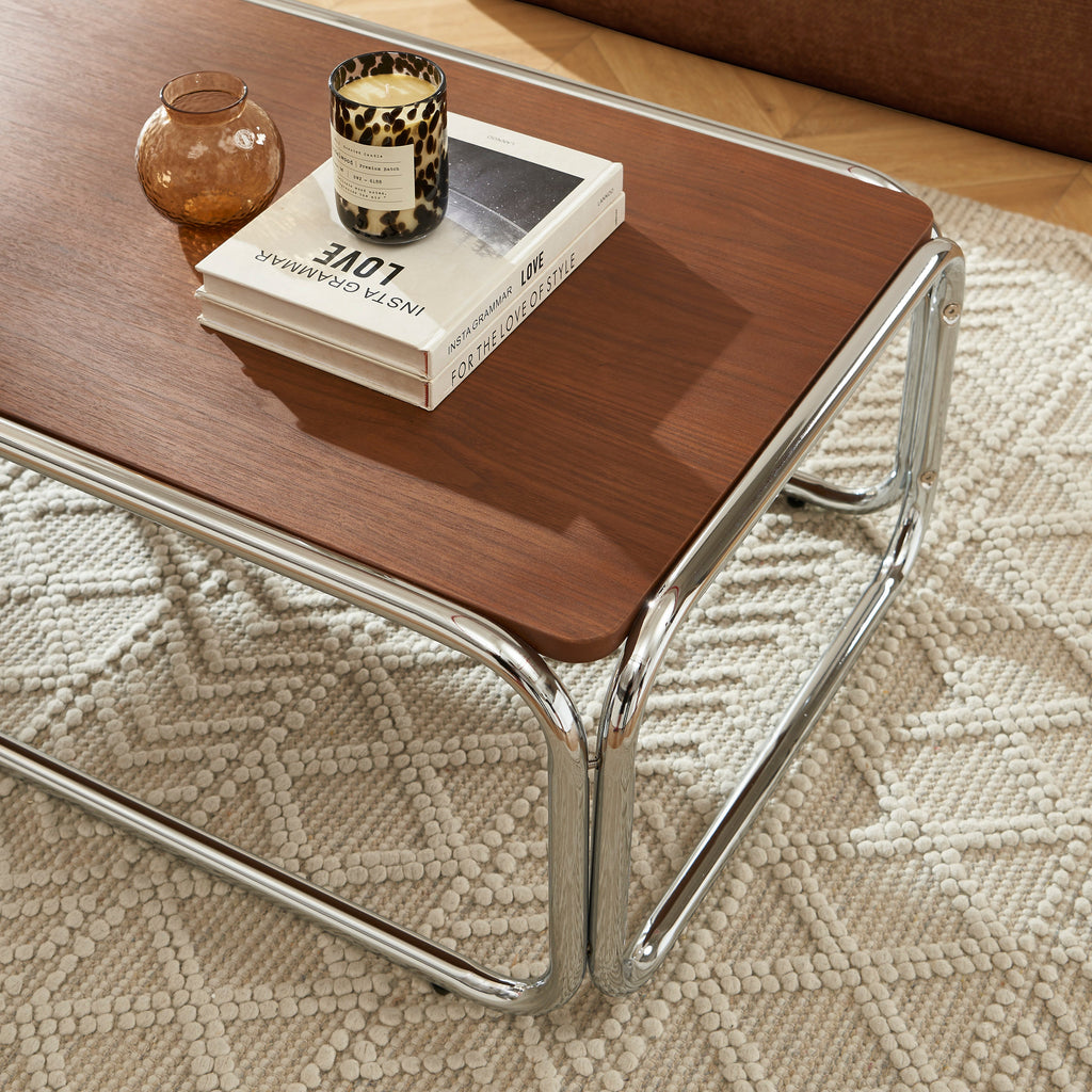 Table Basse Maggy Placage Noyer