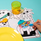 Dinos - Sets De Table À Colorier À L'Eau