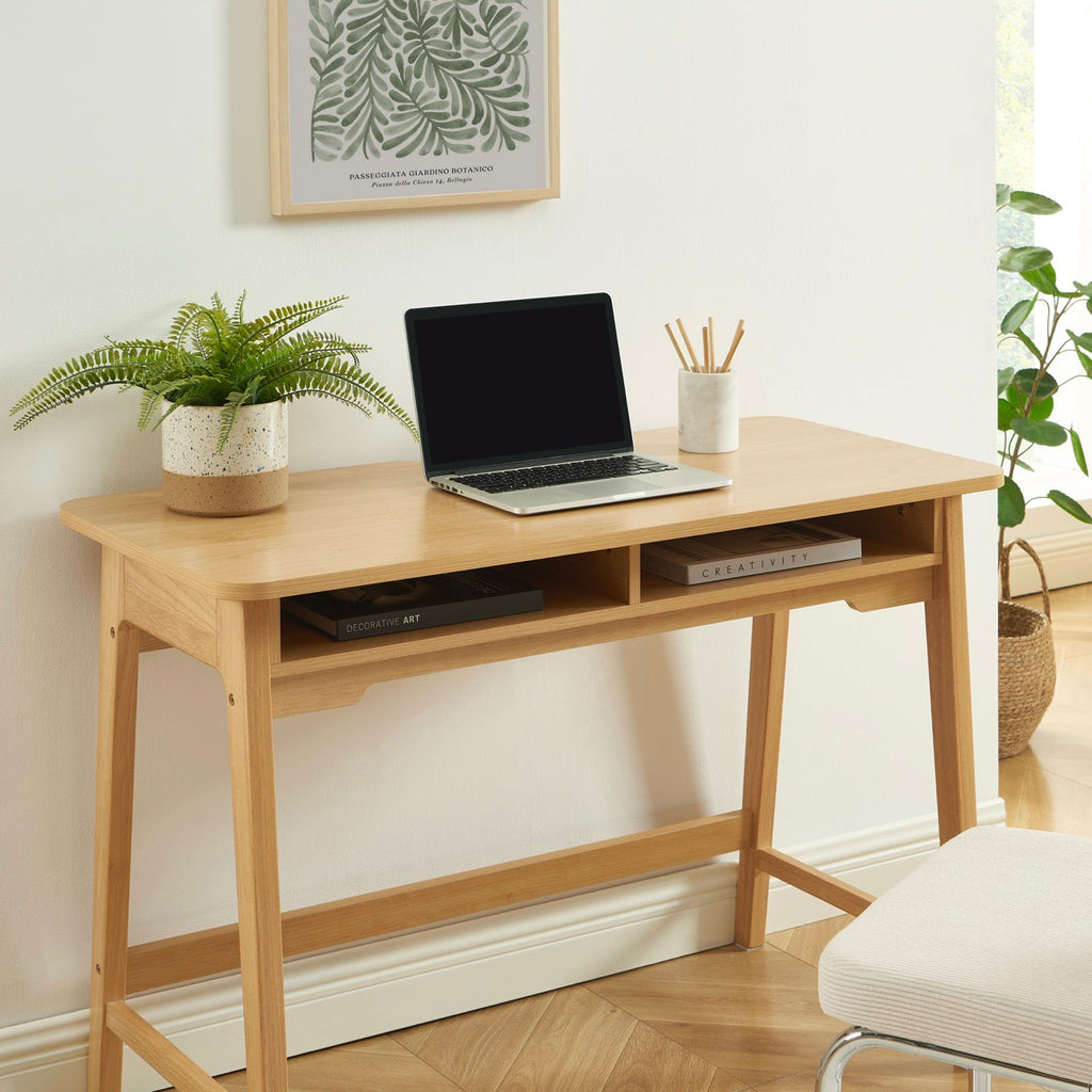 Maia - Bureau 2 Compartiments - Effet Chêne