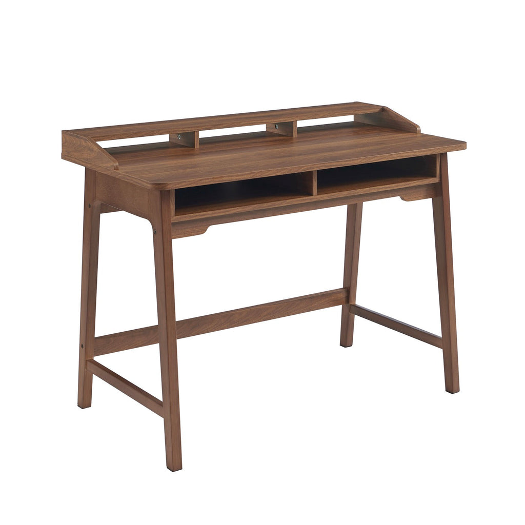 Maia - Bureau 2 Compartiments - Effet Noyer