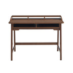 Maia - Bureau 2 Compartiments - Effet Noyer