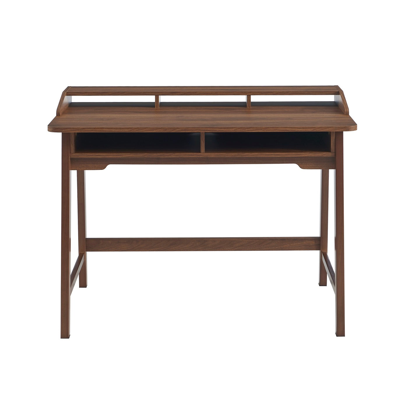 Maia - Bureau 2 Compartiments - Effet Noyer