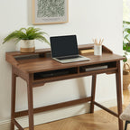Maia - Bureau 2 Compartiments - Effet Noyer