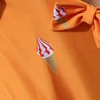 Maillot De Bain 1 Pièce Fille - Le Petit Crémeux Orange