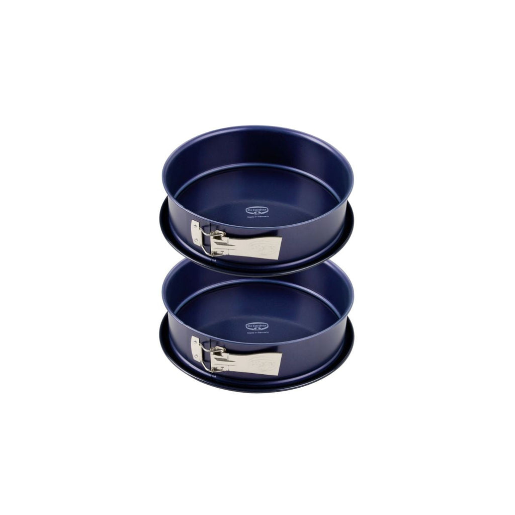 Dr Oetker - Ensemble De 2 Moules À Manqué À Charnière 26 Cm Dr.Oetker Back Liebe - Bleu