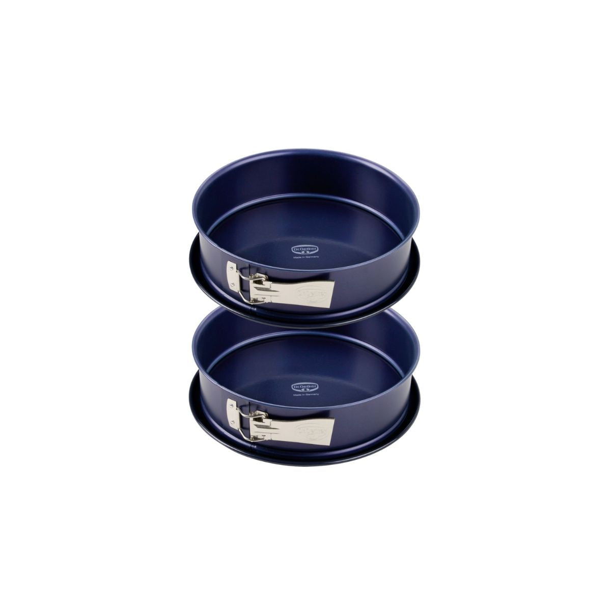 Dr Oetker - Ensemble De 2 Moules À Manqué À Charnière 26 Cm Dr.Oetker Back Liebe - Bleu
