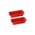 Dr Oetker - Lot De 2 Moules À Gâteaux 24/24 Cm En Silicone Dr Oetker Flexxibel Love - Rouge
