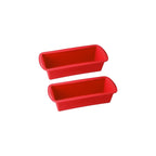 Dr Oetker - Lot De 2 Moules À Gâteaux 24/24 Cm En Silicone Dr Oetker Flexxibel Love - Rouge