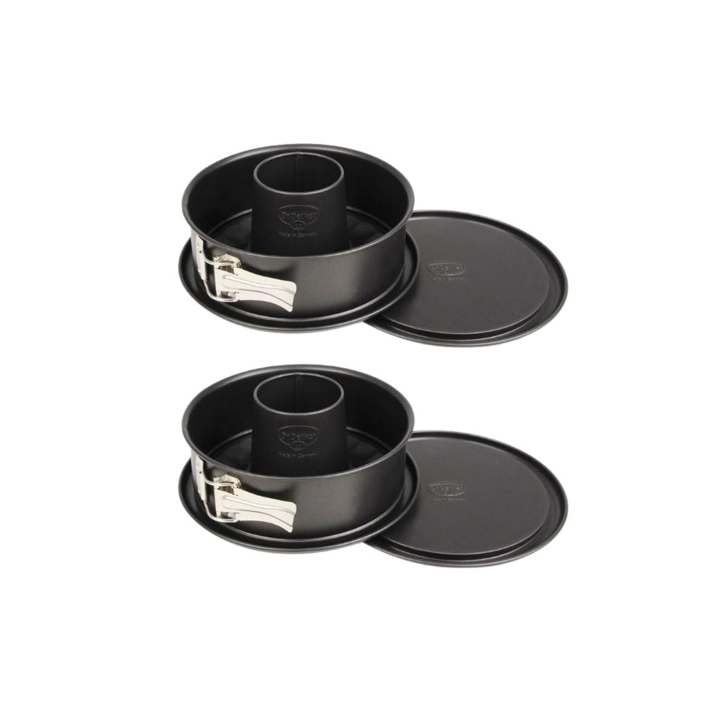 Dr Oetker - Lot De 2 Moules À Manqué 18/6 Cm En Acier Dr Oetker Tradition - Noir