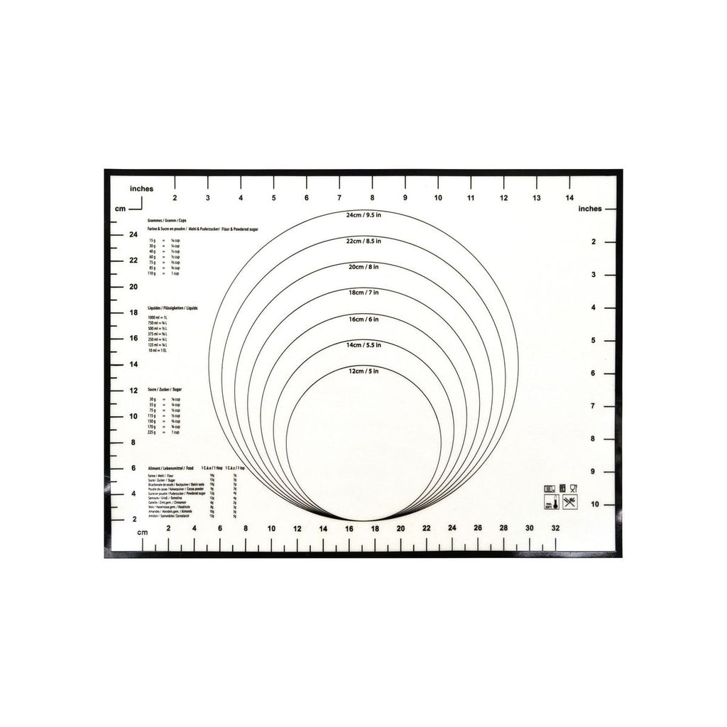Zenker - Tapis De Cuisson En Silicone 40 X 30 Cm Zenker Smart Pastry - Blanc|Noir