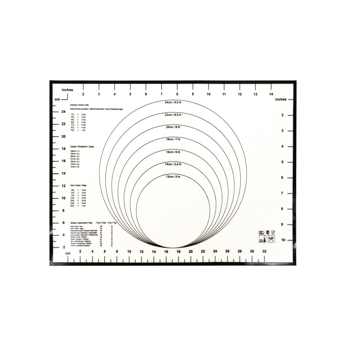 Zenker - Tapis De Cuisson En Silicone 40 X 30 Cm Zenker Smart Pastry - Blanc|Noir