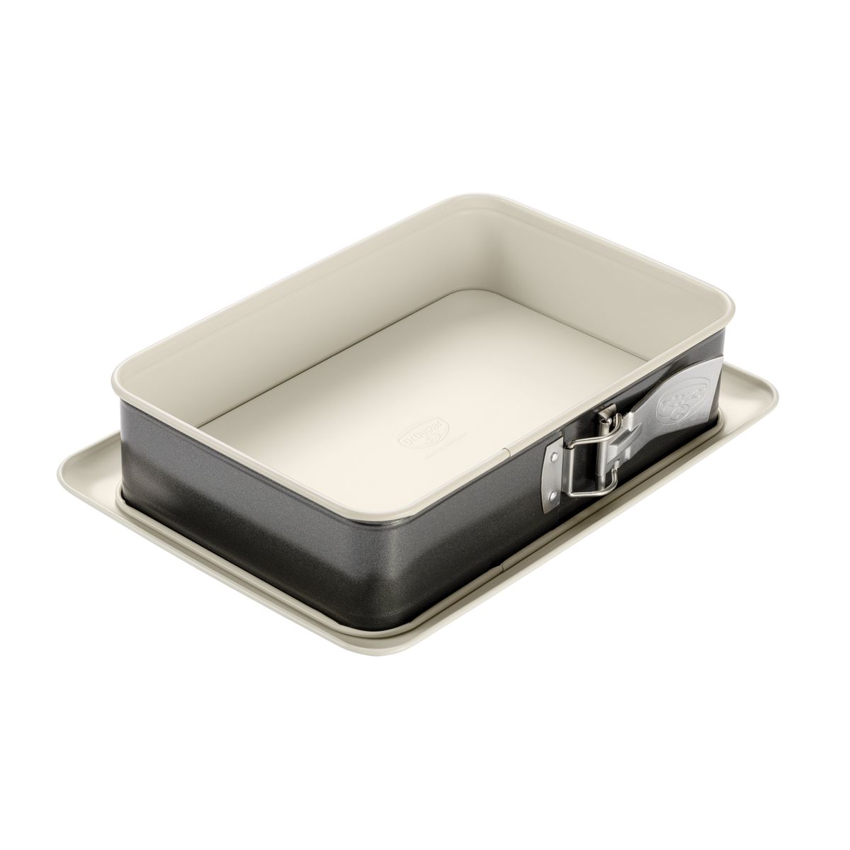 Dr Oetker - Moule À Gâteau Céramique Et Plat Four Dr Oetker Back Trend - Blanc
