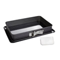 Zenker - Moule À Charnière Rectangulaire En Acier Émaillé Et Sa Spatule 42 X 29 Cm Zenker Deluxe - Noir