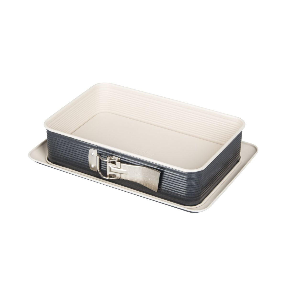 Zenker - Moule À Charnière Rectangulaire 28 X 18 Cm Crème Noir Zenker Smart Pastry - Noir|Blanc