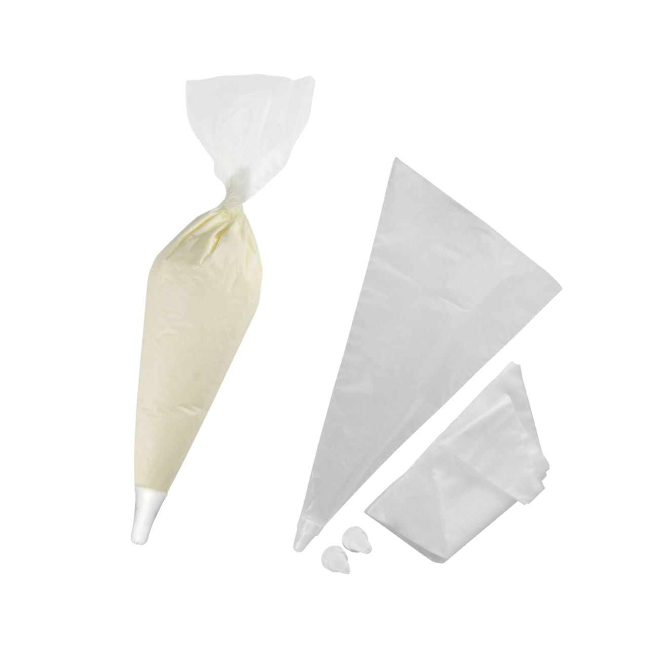 Zenker - Ensemble De 40 Poches À Douille Jetables Et 6 Embouts Plastique Réemployables 32 Cm Zenker Smart Pastry - Transparent