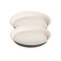 Dr Oetker - Ensemble De 2 Moules À Tarte Quiche 28 Cm En Email Dr. Oetker Exclusive - Blanc|Noir