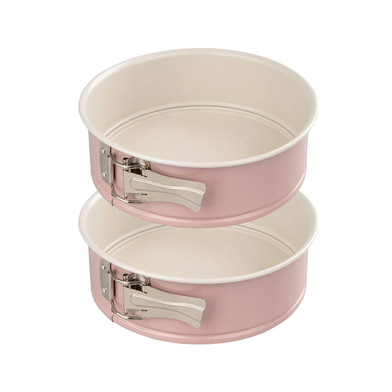 Dr Oetker - Lot De 2 Moules À Manqué À Charnière 20/20 Cm En Acier Dr Oetker Dr. Oetker Rétro - Rose