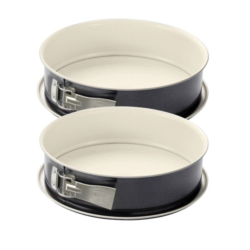 Dr Oetker - Lot De 2 Moules À Gâteaux 28/28 Cm En Acier Dr Oetker Back-Trend - Blanc