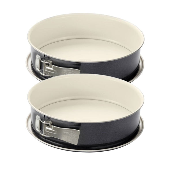 Dr Oetker - Lot De 2 Moules À Gâteaux 28/28 Cm En Acier Dr Oetker Back-Trend - Blanc