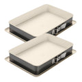 Dr Oetker - Ensemble De 2 Moules À Charnière Rectangulaire 38 X 25 Cm Dr Oetker Back-Trend - Blanc