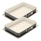 Dr Oetker - Ensemble De 2 Moules À Charnière Rectangulaire 38 X 25 Cm Dr Oetker Back-Trend - Blanc