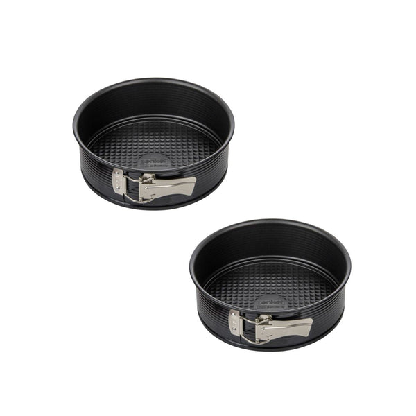 Zenker - Lot De 2 Moules À Gâteaux 20/20 Cm En Acier Black Metallic Black Mettallic Zenker Black Mettallic - Noir