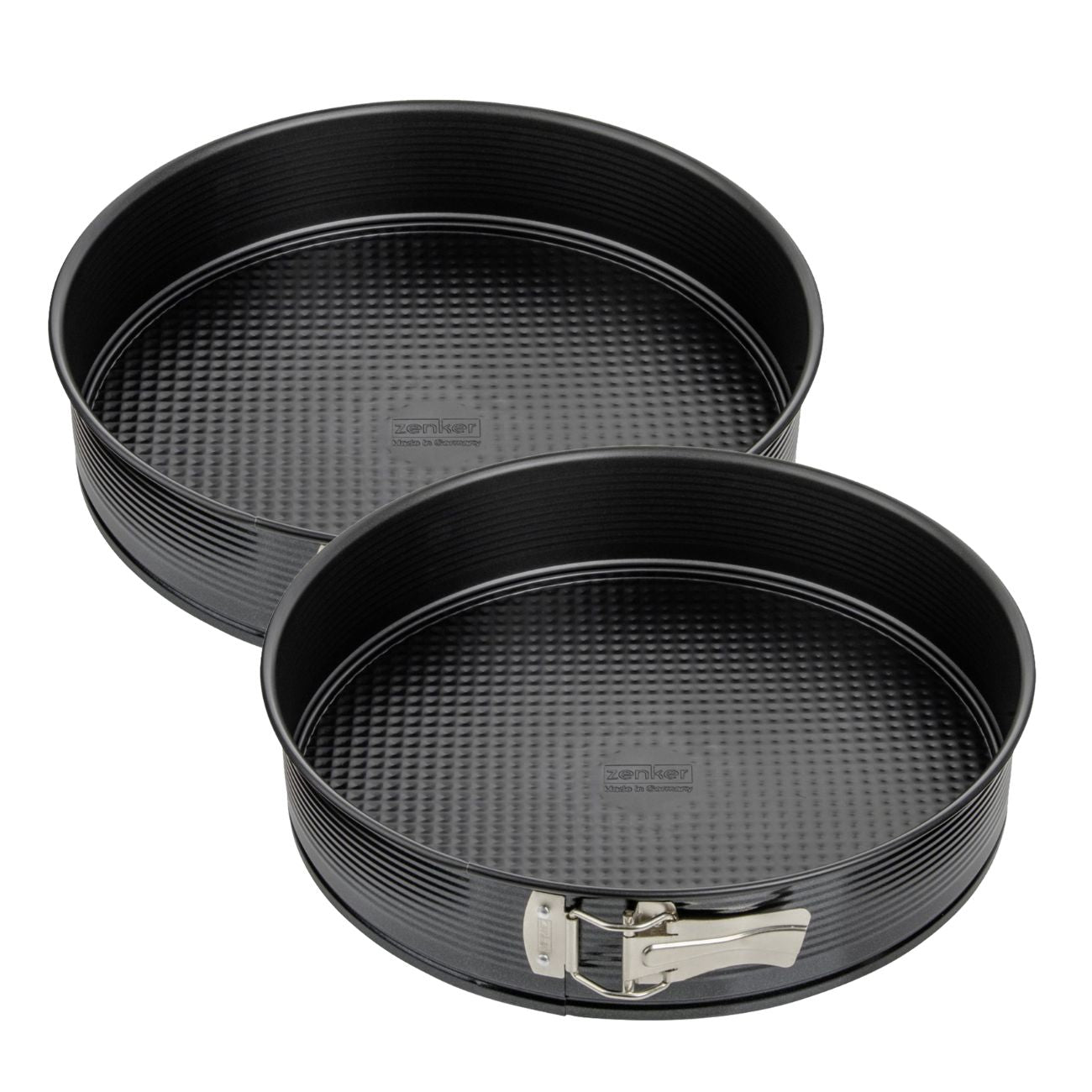 Zenker - Ensemble De 2 Moules À Manqué À Charnière 30 Cm Zenker Black Metallic - Noir