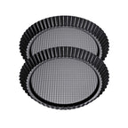 Zenker - Ensemble De 2 Moules À Tarte Renversée 28 Cm Zenker Black Metallic - Noir