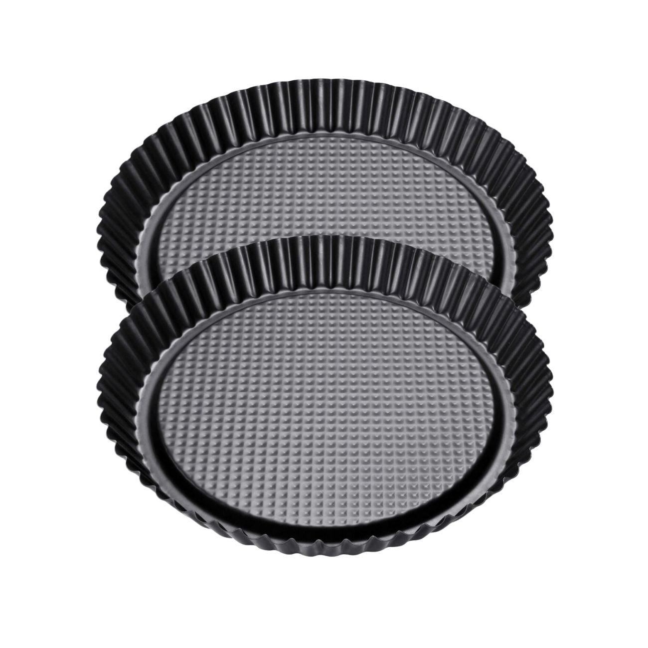 Zenker - Ensemble De 2 Moules À Tarte Renversée 28 Cm Zenker Black Metallic - Noir