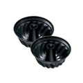 Zenker - Lot De 2 Moules À Gâteaux 22/22 Cm En Acier Black Metallic Black Mettallic Zenker Black Mettallic - Noir