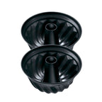 Zenker - Lot De 2 Moules À Gâteaux 25/25/11,5 Cm En Acier Black Mettallic Black Mettallic Zenker Black Mettallic - Noir