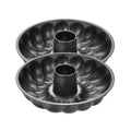 Zenker - Lot De 2 Moules À Gâteaux 32/32 Cm En Acier Black Mettallic Black Mettallic Zenker Black Mettallic - Noir