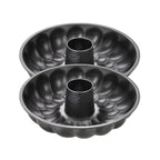 Zenker - Lot De 2 Moules À Gâteaux 32/32 Cm En Acier Black Mettallic Black Mettallic Zenker Black Mettallic - Noir