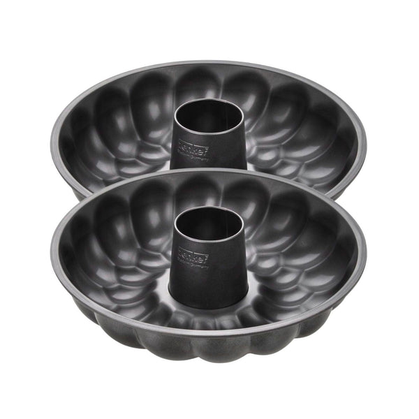 Zenker - Lot De 2 Moules À Gâteaux 32/32 Cm En Acier Black Mettallic Black Mettallic Zenker Black Mettallic - Noir