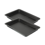 Zenker - Ensemble De 2 Plaques De Four Rectangulaire 42 X 29 Cm Zenker Black Metallic - Noir