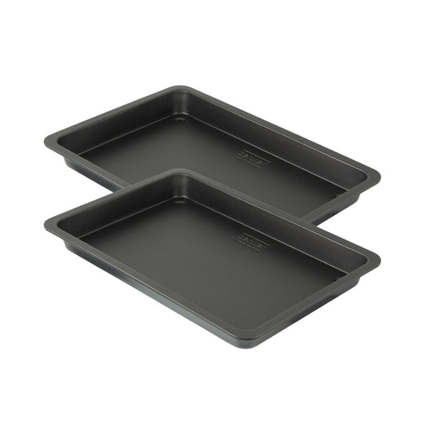 Zenker - Ensemble De 2 Plaques De Four Rectangulaire 42 X 29 Cm Zenker Black Metallic - Noir