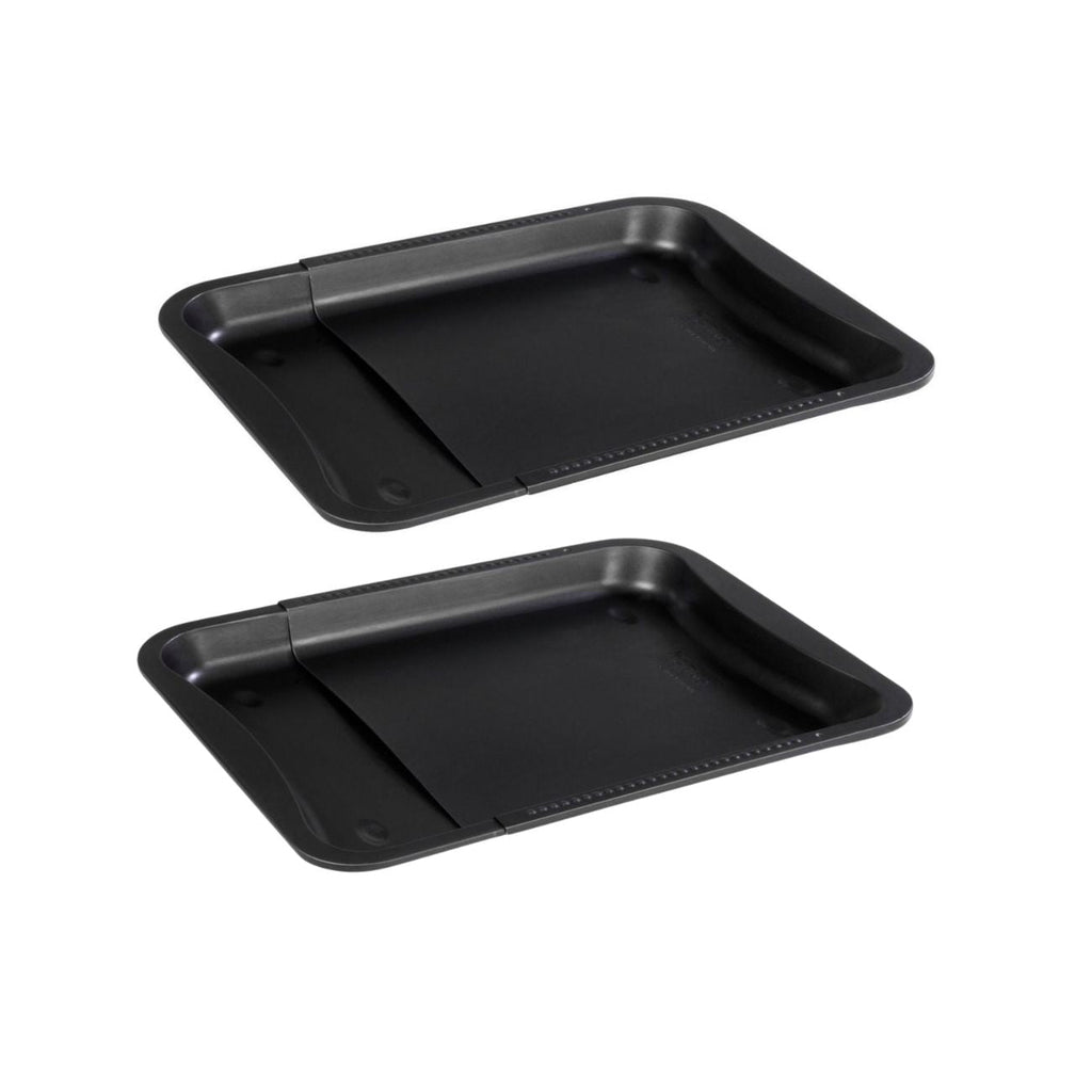 Zenker - Lot De 2 Moules À Gâteaux 35-52/32/3 Cm En Acier Black Mettallic Black Mettallic Zenker Black Mettallic - Noir