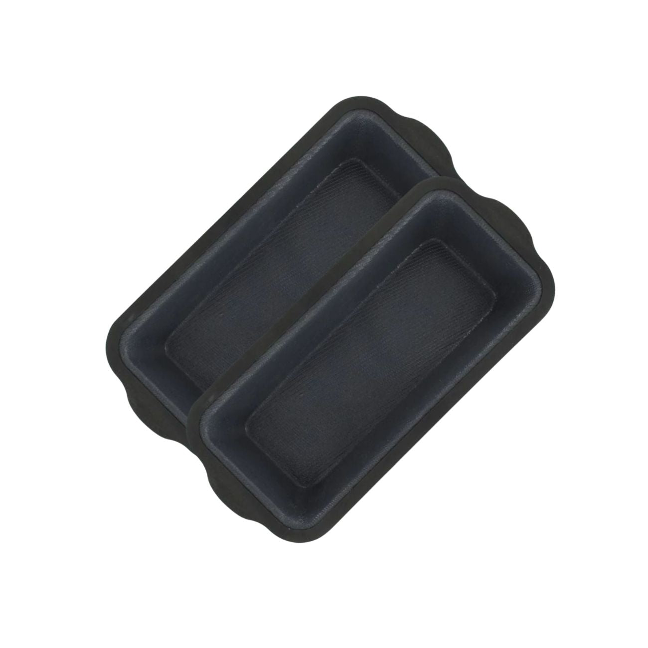 Zenker - Lot De 2 Moules À Gâteaux 31,5/14,2 Cm En Silicone Silicone Fibre De Verre Silicone Fibre De Verre Zenker Silicone Fibre De Verre - Noir|Gris