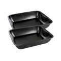 Zenker - Ensemble De 2 Plats À Four Xxl Rectangle 40 X 34 Cm Zenker Spécial Cooking - Noir
