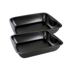 Zenker - Ensemble De 2 Plats À Four Xxl Rectangle 40 X 34 Cm Zenker Spécial Cooking - Noir
