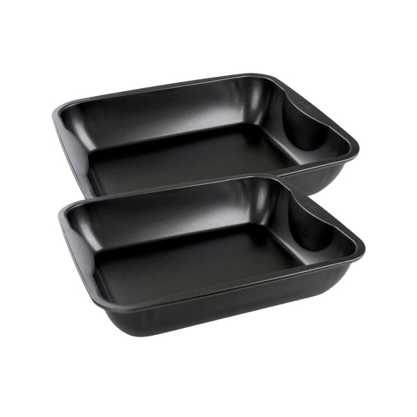 Zenker - Ensemble De 2 Plats À Four Xxl Rectangle 40 X 34 Cm Zenker Spécial Cooking - Noir