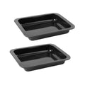 Zenker - Lot De 2 Plats Four 33/33 Cm En Acier Émaillé Avec 2 Ustensiles Zenker Special Cooking - Noir
