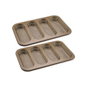 Zenker - Lot De 2 Moules À Gâteaux 33,5/22/3 Cm En Acier Zenker Mojave Gold - Or