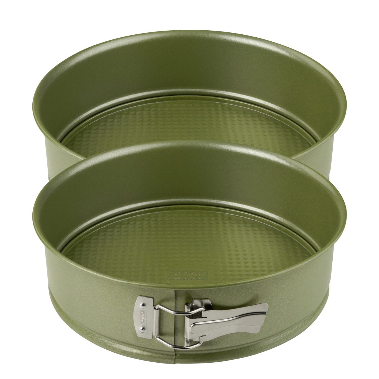 Zenker - Lot De 2 Moules À Gâteaux 26/26 Cm En Acier Zenker Green Vision - Vert